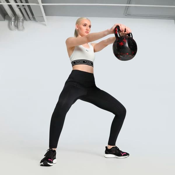 Brystholder kvinder - Puma - 4keeps - U-hals - Stabiliserede stropper - Moderat støtte grå M