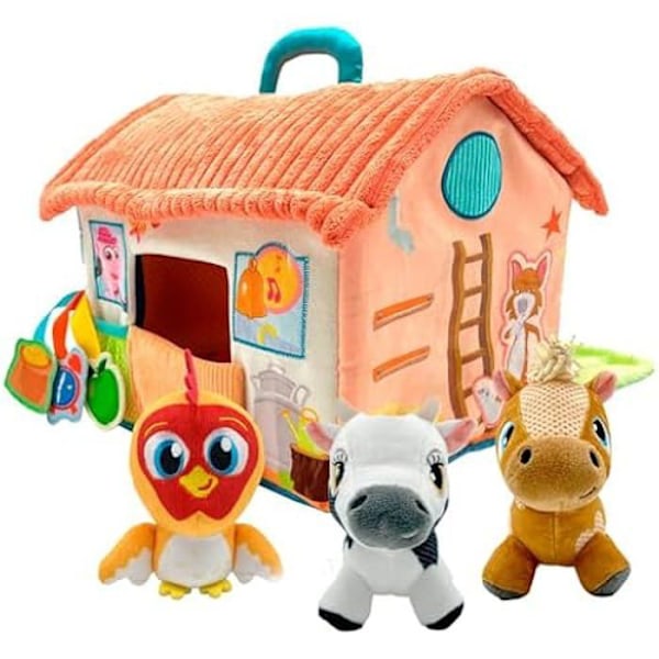 BANDAI My First Farm by Zenon Musikaalinen, hauska ja opettavainen interaktiivinen maatila Multicolor AR85000 Flerfärgad