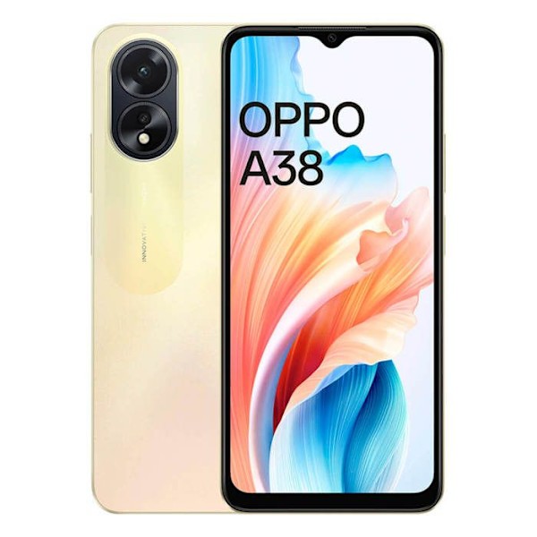 Oppo A38 4 Gt/128 Gt Kulta (Gold) Kaksois-SIM CPH2579 Kulta