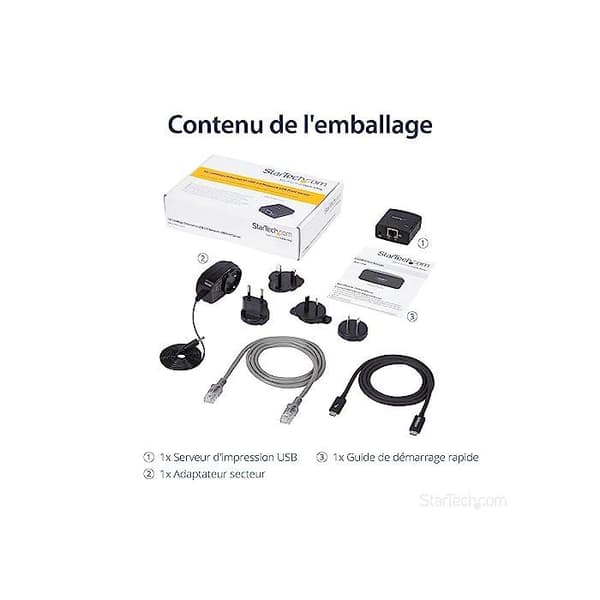 Tulostinpalvelin LPR - STARTECH - PM1115U2 - 10/100 Mb/s - USB 2.0 - Ulkoinen