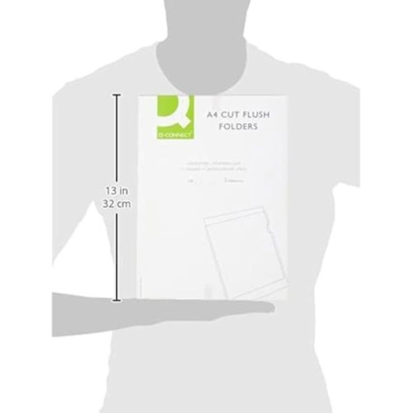 A4 gennemsigtige lommer - Q-CONNECT - Pakke med 100 - Assorterede farver - Plastik - Blandet Klar