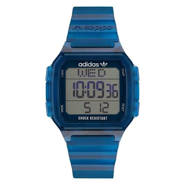 Kello - ADIDAS ORIGINALS - AOST22552 - Muovi Sininen - Digitaalinen - Vedenkestävä 5 bar Blå