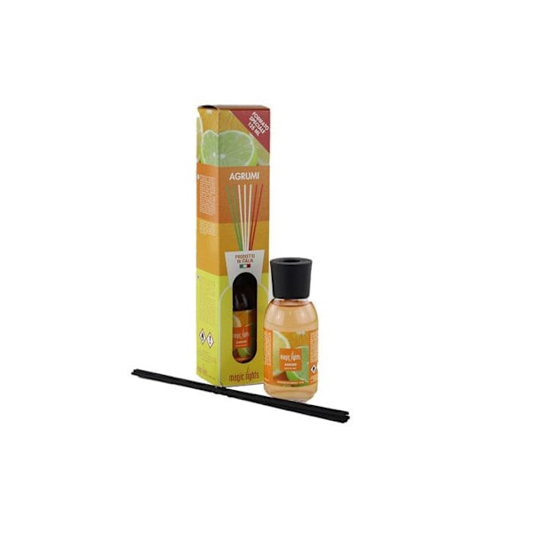 Duftdiffuser - Magic Lights - Citrus - 125ml - Glas - Cylindrisk