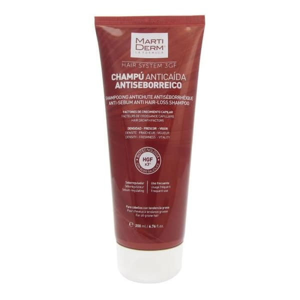 MARTIDERM - Hårsystem 3Gf Anti-hårtab Antisebor Shampoo 200 ml