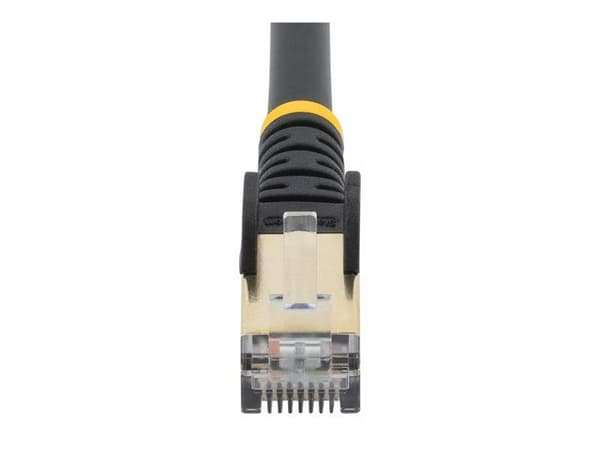 StarTech CAT6a patchledning - 1,5 m - krogfri - RJ45 patchkabel - sort (kabel - sort CAT6a kabel 1,5 m) -