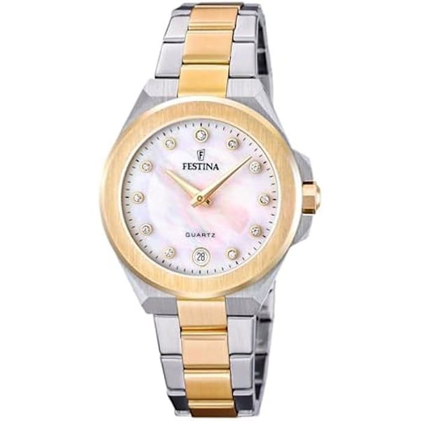 Ur - FESTINA - F20702/1 - Forgyldt rustfrit stål - Vandtæthed 5 ATM - Analog visning gyllene