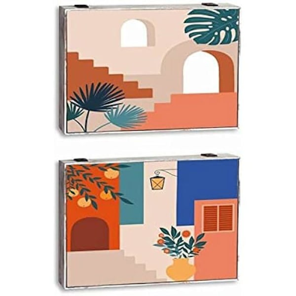 Lock - DKD HOME DECOR - Flerfärgad - MDF trä - 48 x 53 x 34 cm - Originalitet för ditt hem mångfärgad