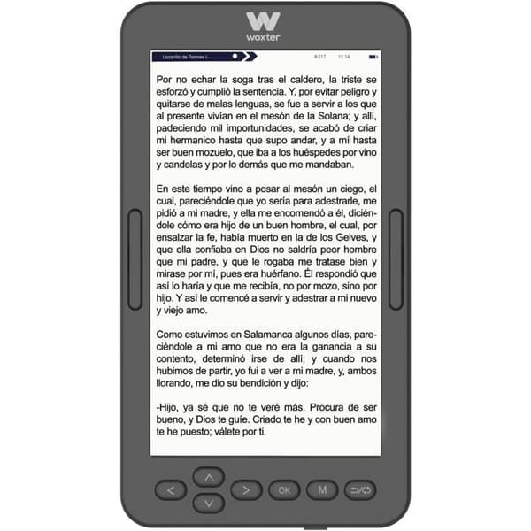 E-Bogslæser - WOXTER - Scriba 195 S - 4,7 Tommer - 4 GB - 2000 Bøger