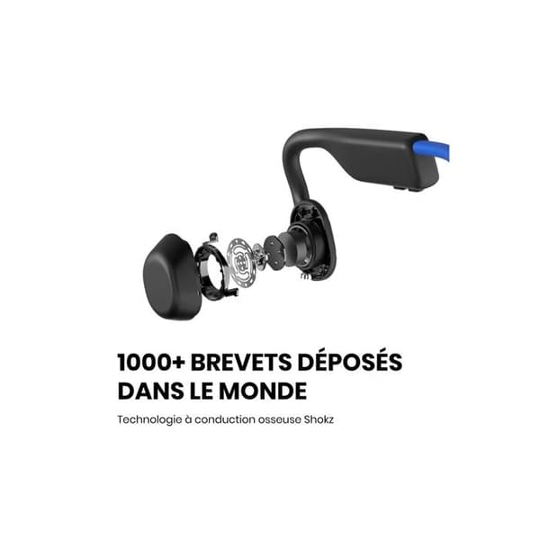 Bone Conduction -kuulokkeet - Shokz - Openmove - Bluetooth - Langaton - Elevation Blue Blå Højde