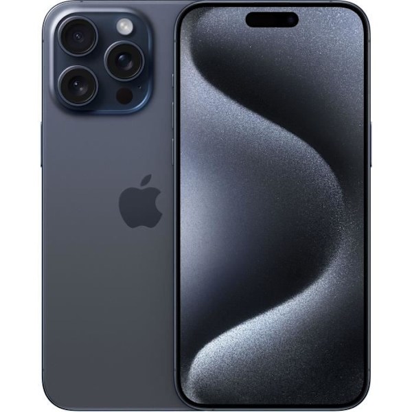 iPhone 15 Pro Max 1TB Blå Titanium Titanium, Blå