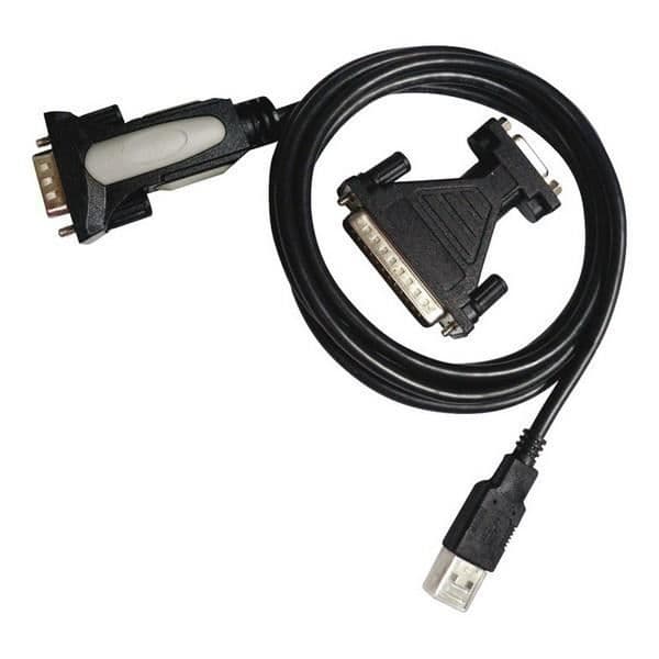 USB-RS232-sovitin NANOCABLE 10.03.2002 1,8 m Musta