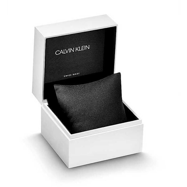 Klocka - Stål,Läder Silver - Calvin Klein - 25200262 Silver, Svart