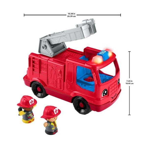 Fisher-Price-Pienet Ihmiset-Palomiesauto monikielinen versio HYR88