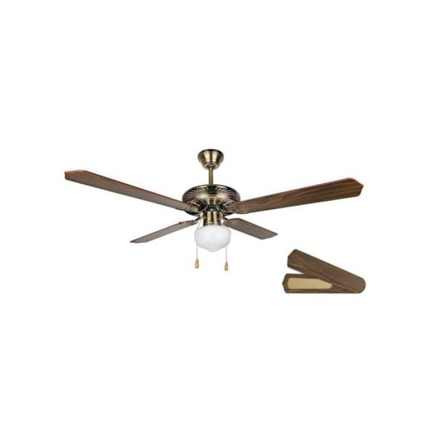 Kattotuuletin - ORBEGOZO - CL 06132 M - Vanhakulta - 60W - Ø132CM - 3 nopeutta Gammalt guld