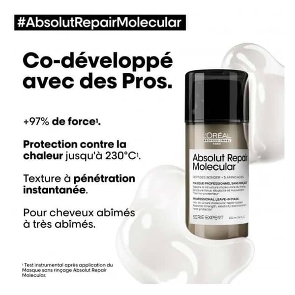Maske uden skylning Absolut Repair Molecular 100 ml