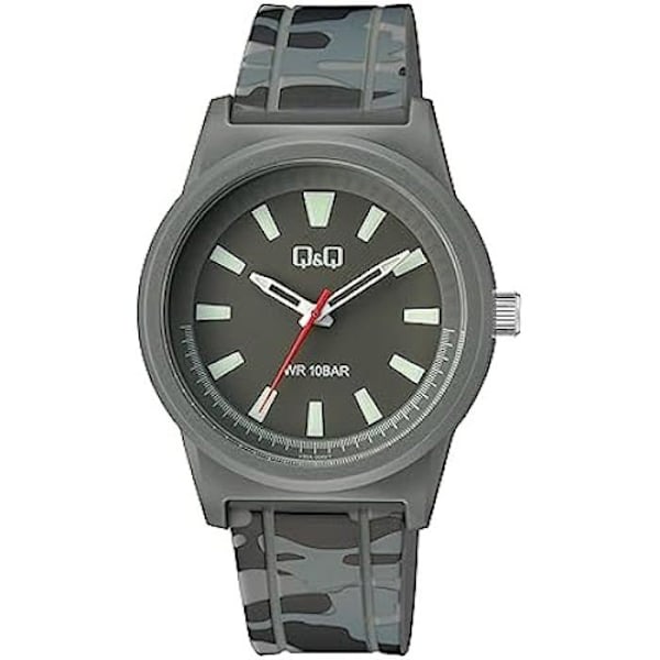 Ur - Q&Q - V35A-004VY - Unisex - Analog-Digital - Rem med Polyurethan Flerfärgad