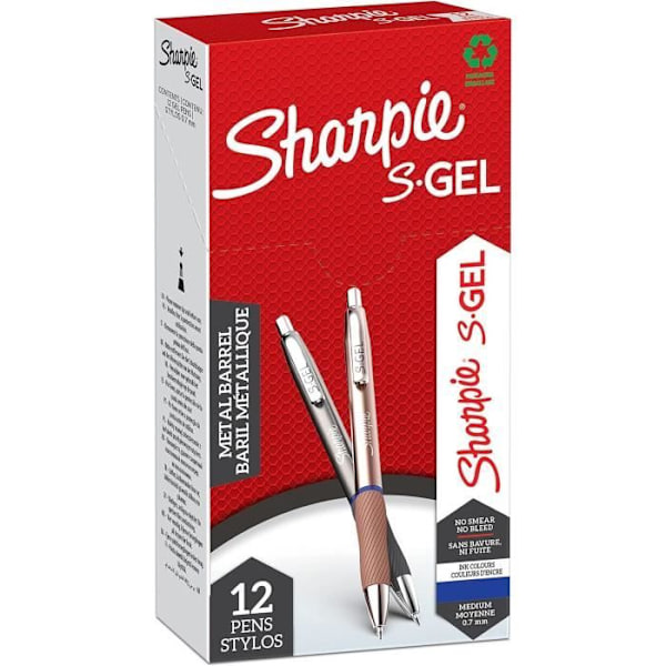 Gelbläckpenna - Sharpie - S-GEL METAL - 0,7 mm - Assorterad - Mixad Blandad
