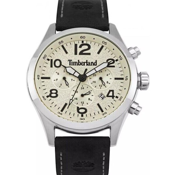 Klocka - Timberland - TBL.15249JS-07 - Läder - Silver - 5 ATM Silver, Svart