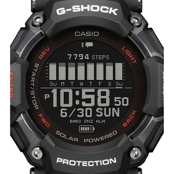Kello - CASIO - G-Shock Sport - GBD-H2000-1AER - Musta ja oranssi