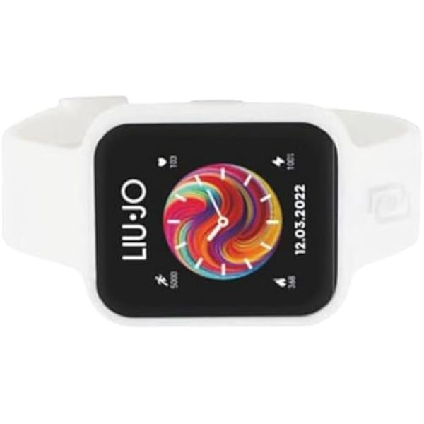 Re mida Montre Liu Jo Dame Smartwatch Stemme Fancy Gummi Hvid SWLJ129 Vit