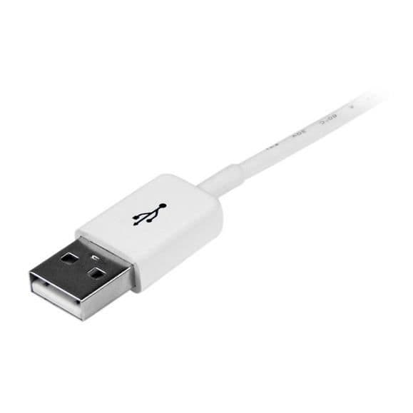 Mikro-USB-kaapeli - A - Micro B - 2 m - Valkoinen - STARTECH.COM