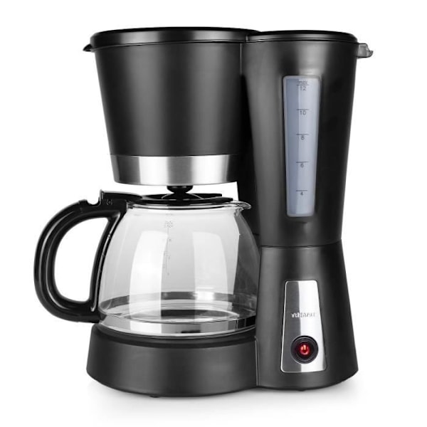TRISTAR CM-1236 filterkaffemaskine - Sort - 12 kopper - 900W Svart