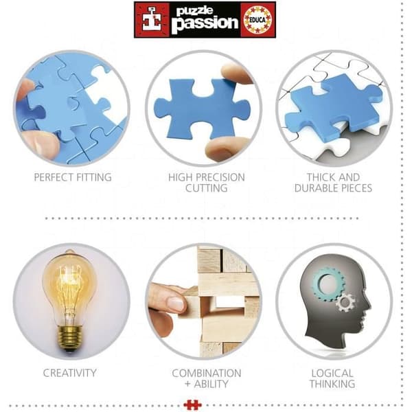 Puzzle - EDUCA - Fil - 500 brikker