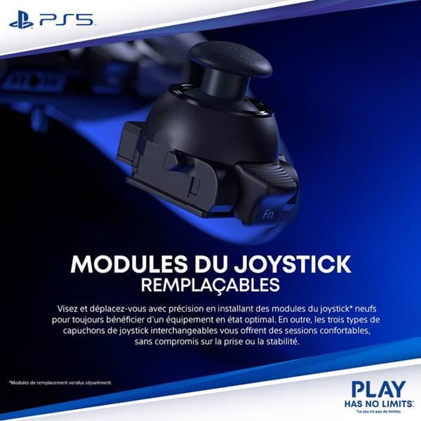 Langaton DualSense Edge™ - Midnight Black I PS5 ja PC Sort