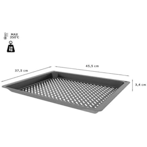 Päällystekansi - BOSCH - HEZ629070 - Emaloitu metalli - 34 x 455 x 375 cm - Max. kuorma 16 kg Antracit