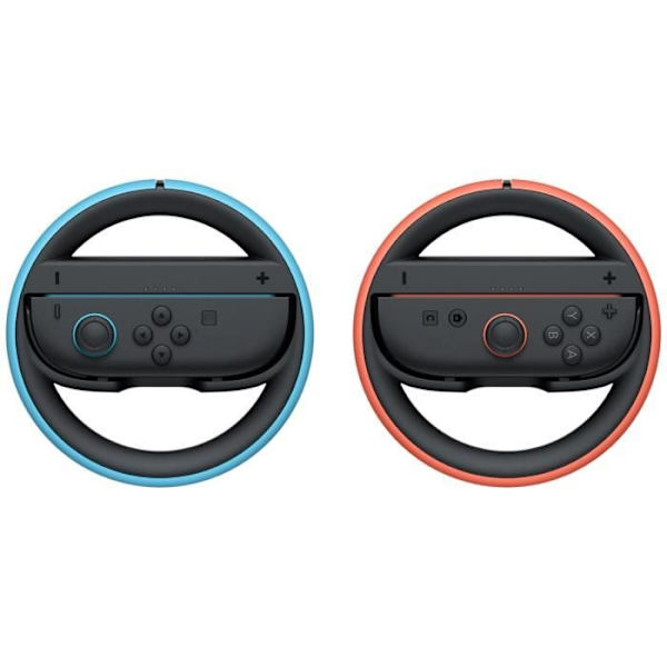 Paire af rat til Joy-Con controllere 2 • Tilbehør til Nintendo Switch 2 Sort, Lys Blå & Lys Rød