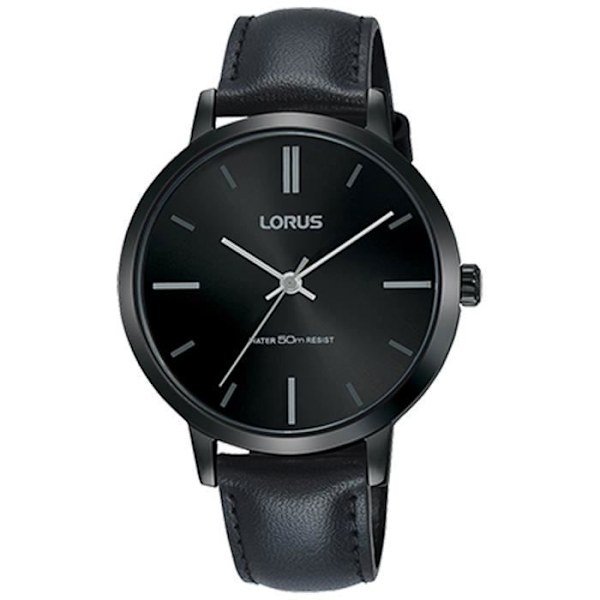 Damklocka - LORUS - RG265NX9 - Läder - Kvarts - Analogisk Svart