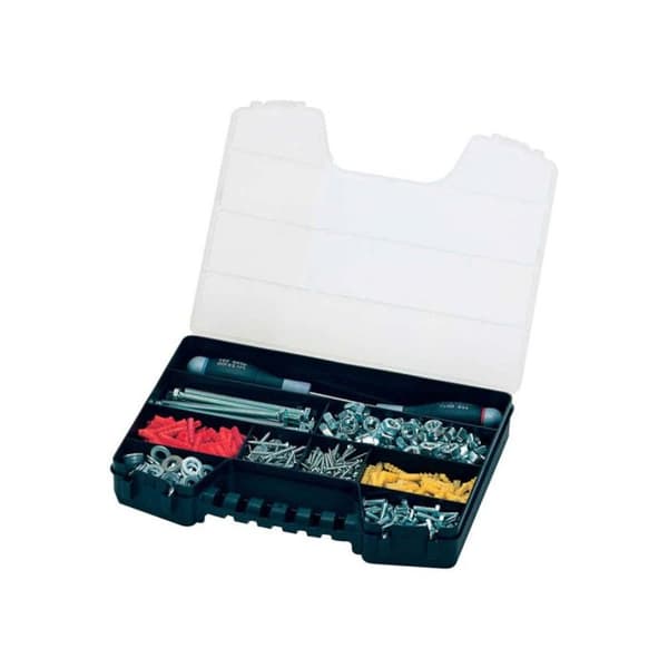 Organizer - DIVERS_ELK3 - 75032 - 13 rum - Plastik - Farve Sort Sort