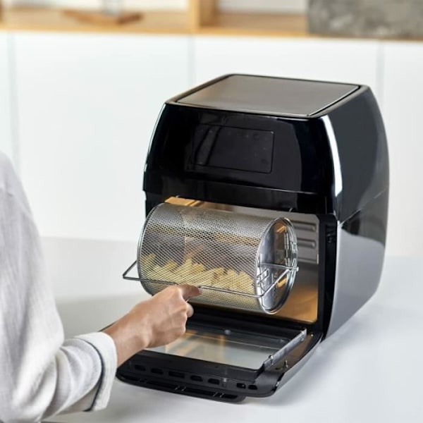Fritøser uden olie - Black & Decker - BXAF1200E - Sort - 1700 W - 12 L Sort