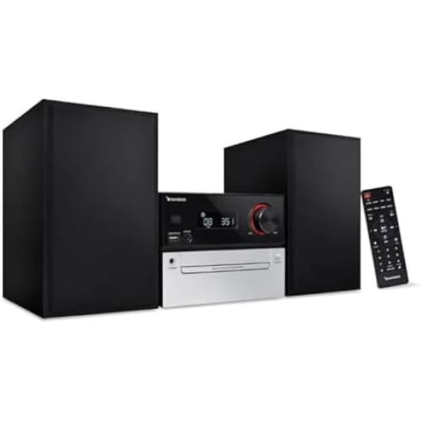 Hi-Fi mikrosystem - SUNSTECH - Bluetooth 5.3 - LCD-skærm - 30W strøm - Digital FM-tuner