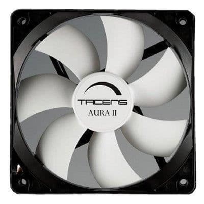 Ventilator - TACENS - Aura II 12cm - Sort - 50 cfm - 12 dB