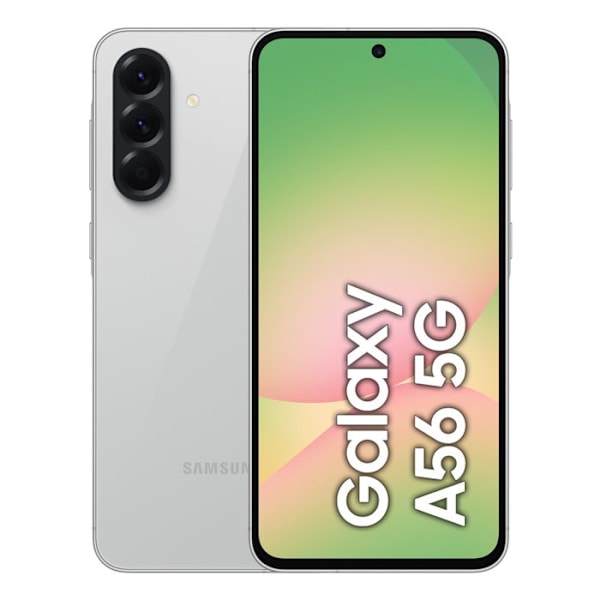 Samsung Galaxy A56 5G 8 Go/128 Go Harmaa (Upea Vaalea Harmaa) Kaksois-SIM SM-A566 Vaaleanharmaa