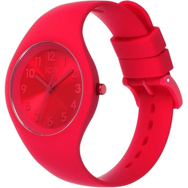 Kello - Ice-Watch - ICE väri Huulipuna - Punainen - Silikoni-ranneke - Analogi Röd