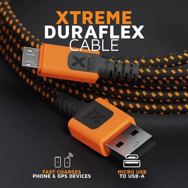 USB-kabel til Micro-USB - Xtorm - 1,5 meter - Orange - Holdbart design - Hurtig dataoverførsel