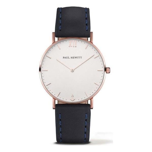 Ur - Paul Hewitt - PH-SA-R-ST-W-11M - Ø 39 mm - Læder - Kvarts - Unisex Blå, Rosa