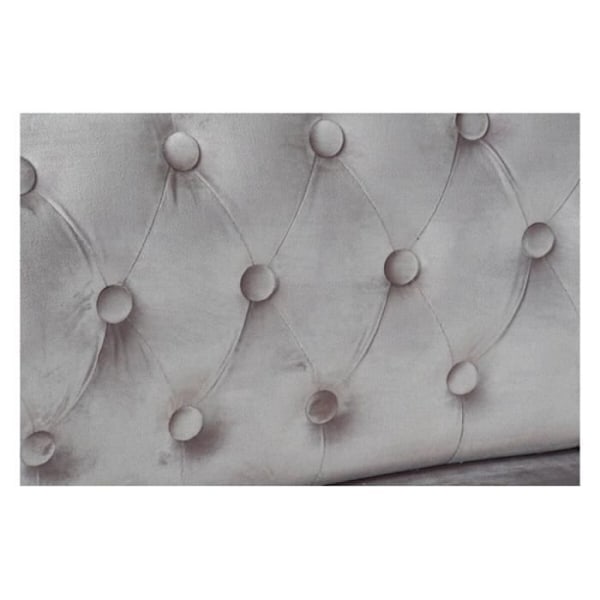 Traditionell soffa i polyester och trä - Vit - 107 x 61 x 71 cm