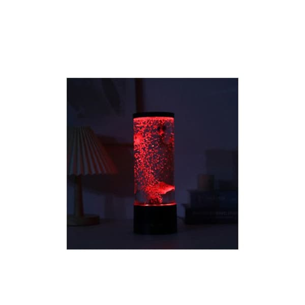 Lampe - I-TOTAL® - Vulkan - 30 cm - LED-belysning - Rød - Moderne design Rød