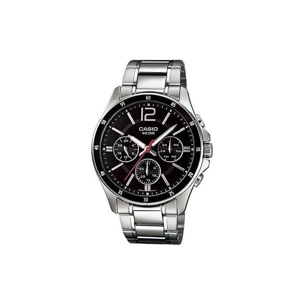Klocka - CASIO KLOCKOR - MTP-1374D-1 - Silver - Stål - Kvarts Silver