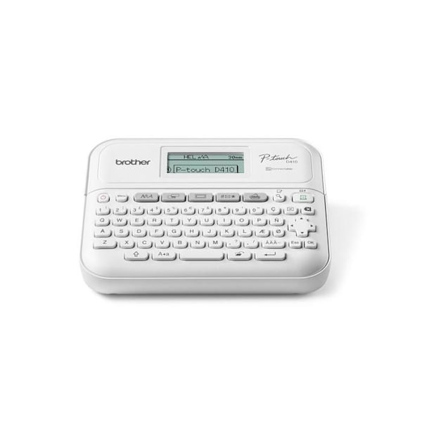 Termisk printer - Brother - PT-D410 - Hvid - 20 mm/sec - Kablet