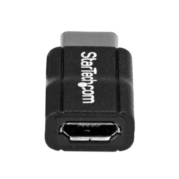 USB-C - Micro USB - STARTECH - Musta - USB 2.0 - Lataus ja synkronointi - Kompakti