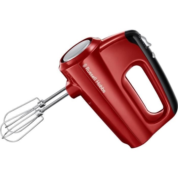 Elektrisk pisker - RUSSELL HOBBS - Desire 24670-56 - 350 W - 5 hastigheder + Turbo - Rød / Sort Rød, grå, sort