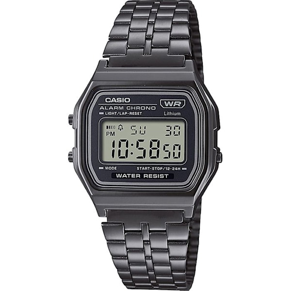 Vintage unisex Casio-klocka - A158WETB-1AEF Svart