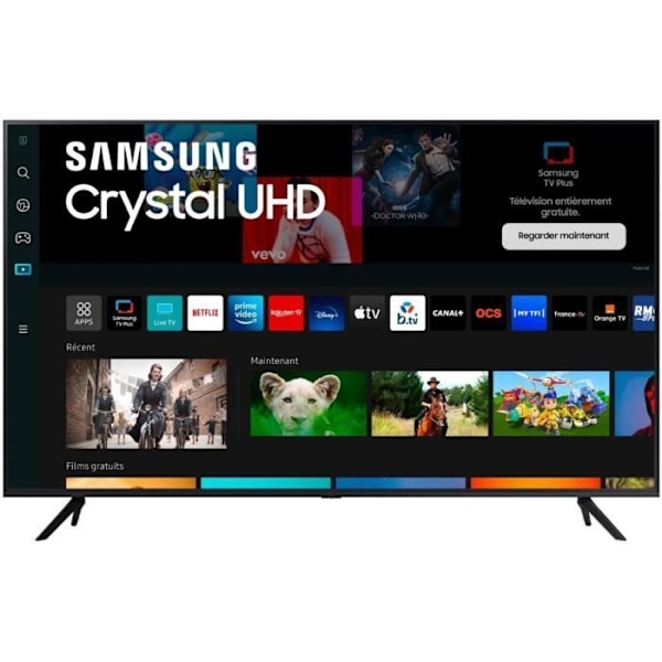 Samsung 55CU7025 - 55" (138 cm) LED-TV - Crystal 4K UHD 3840x2160 - HDR - Smart TV - Pelikeskitin - 3xHDMI musta