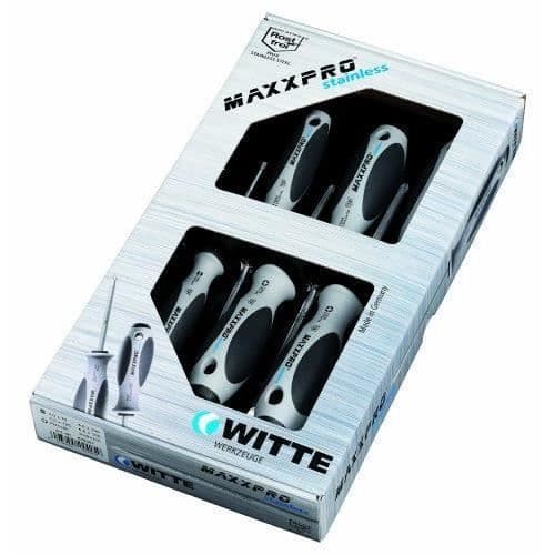Witte Maxxpro Plus Phillips Sæt af 5 flade skruetrækkere i rustfrit stål - 670001
