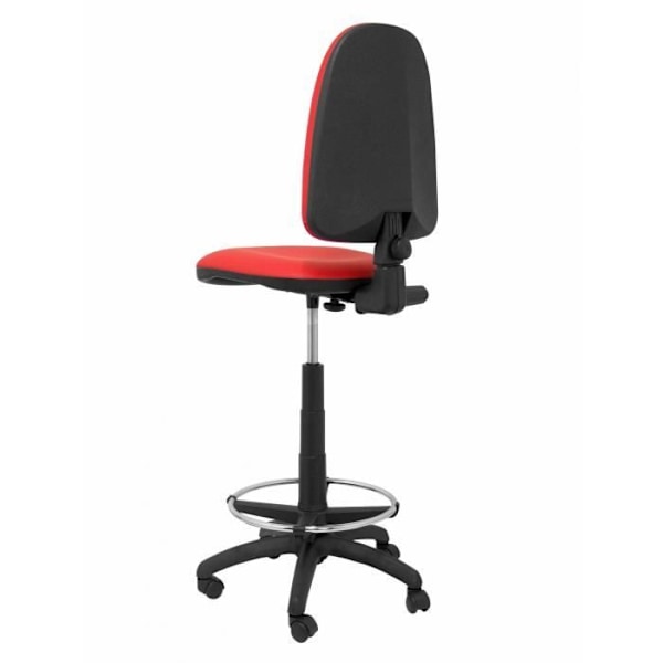 Ayna ergonominen jakkara - PIQUERAS Y CRESPO - Punainen - Kangas - Korkeussäädettävä - Jalkatuki