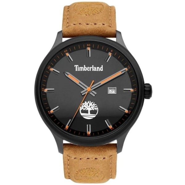 Ur - Timberland - TDWGB2102201 - Læder - Kvarts - Vandtætte 5 ATM Argent, Sort, Brun